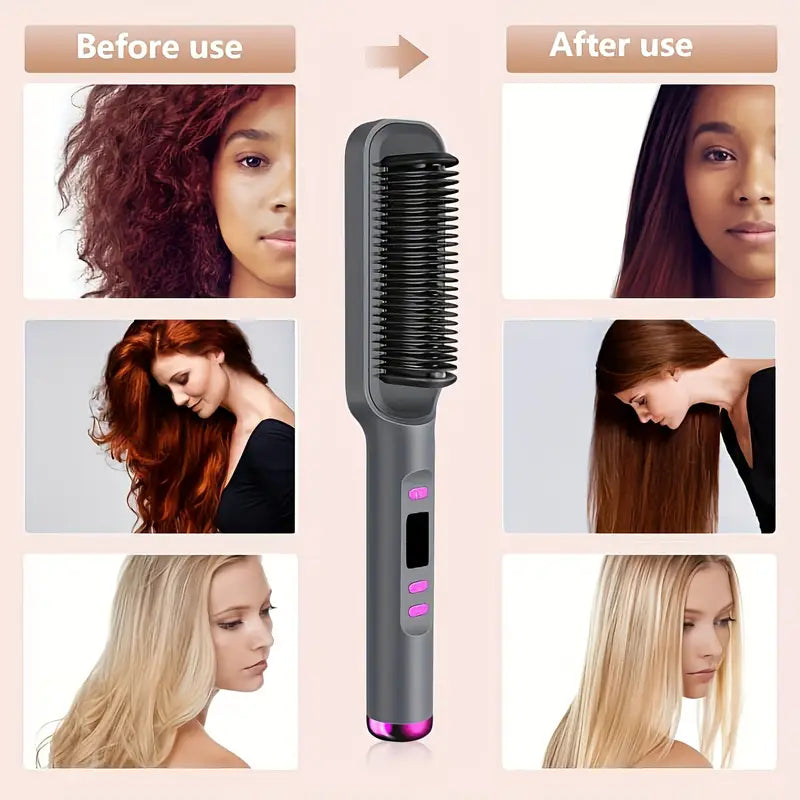 Professional hair straightener Brush & Styler  2 in 1