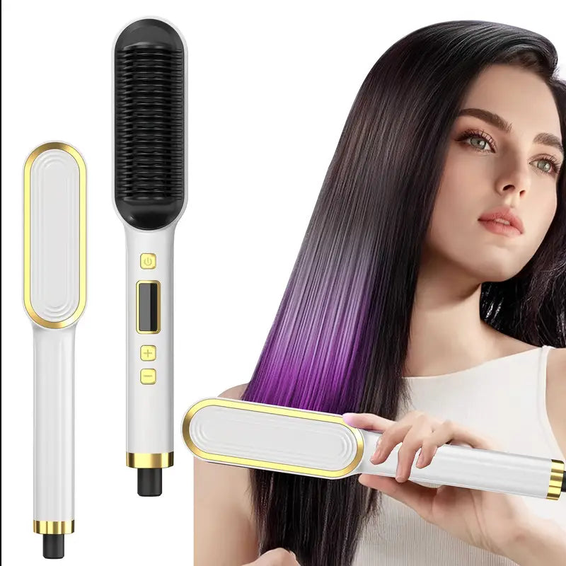Professional hair straightener Brush & Styler  2 in 1