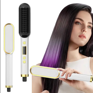 Professional hair straightener Brush & Styler  2 in 1