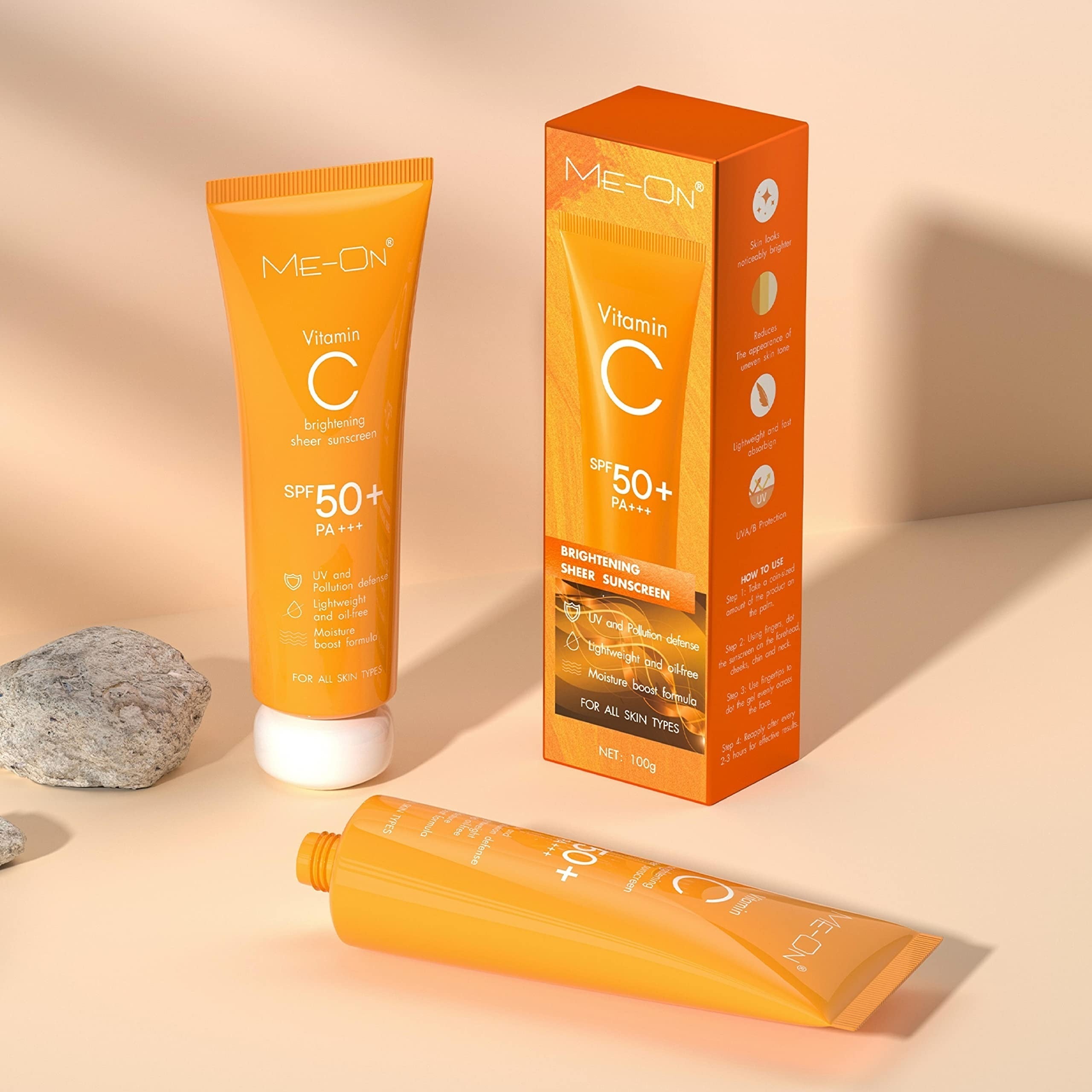 Me-On Vitamin C Brightening Sheer Sunscreen SPF 50